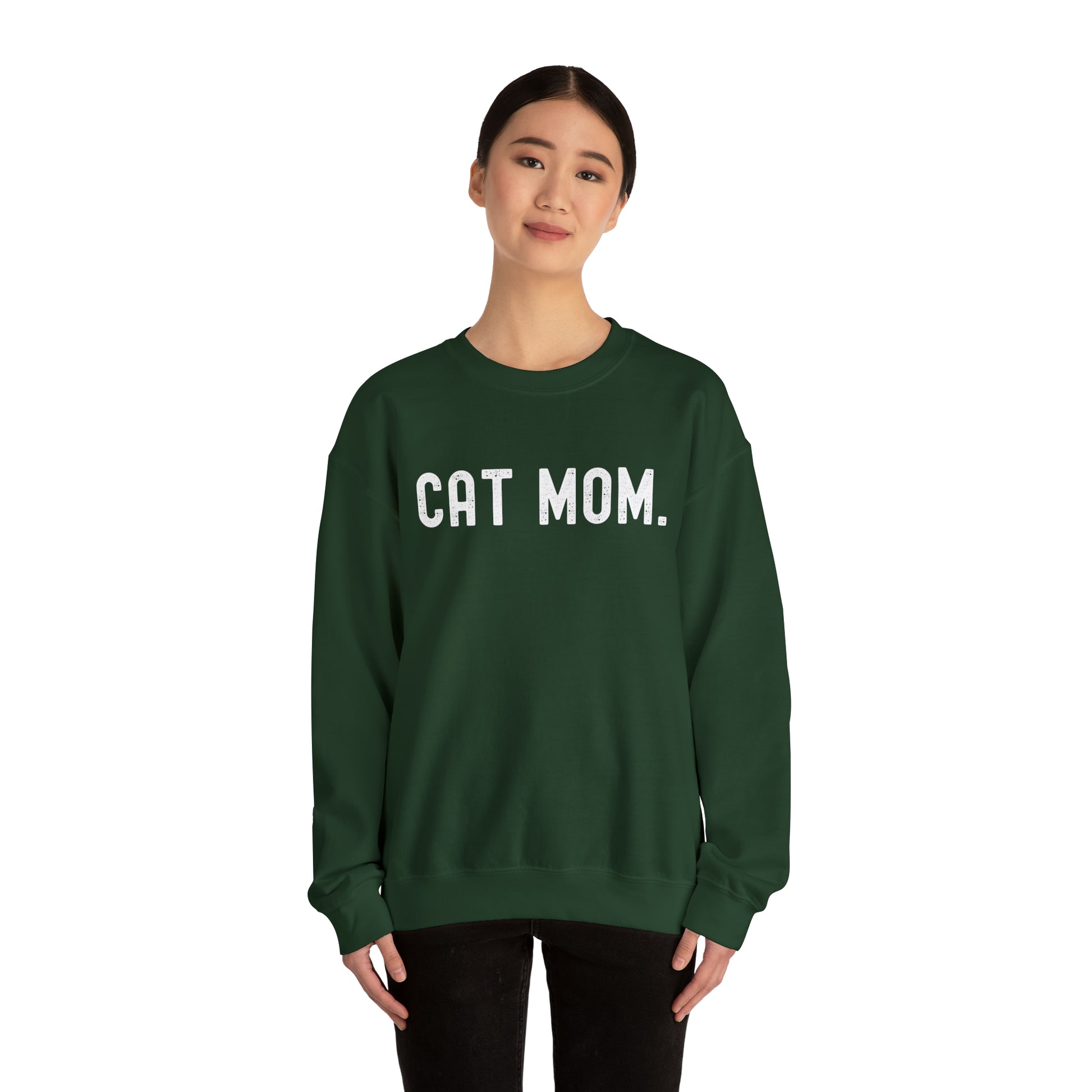 CAT MOM. Heavy Blend™ Crewneck Sweatshirt - Fatch Apparel