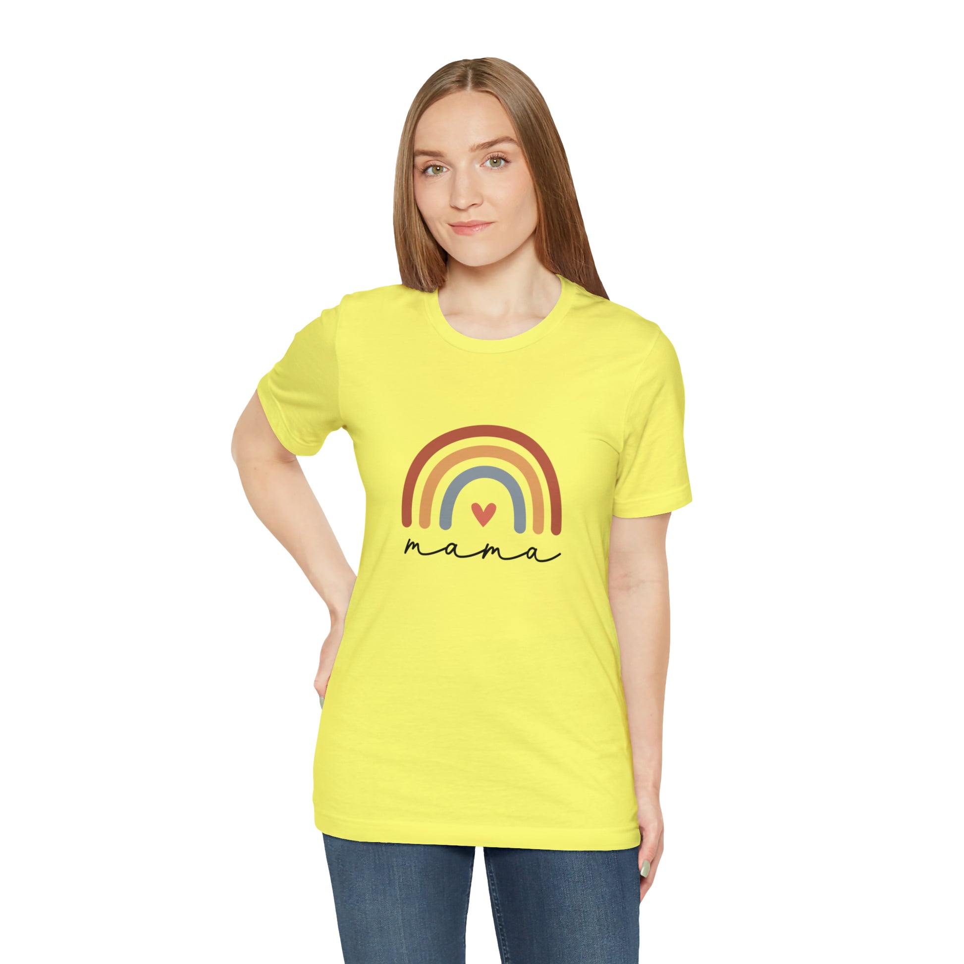 Mama Rainbow Jersey Short Sleeve Tee - Fatch Apparel