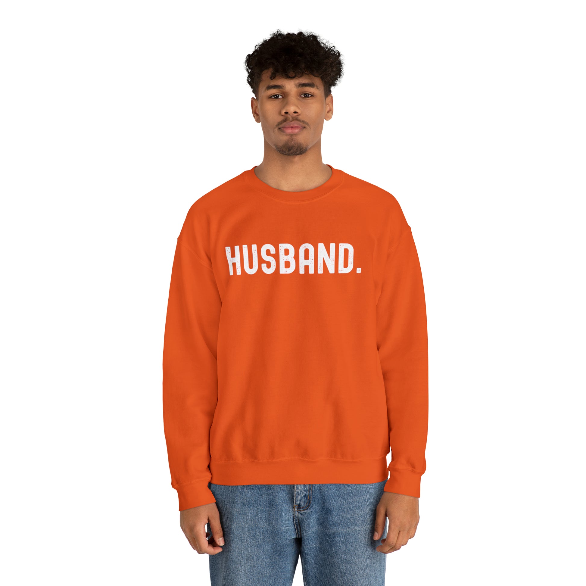 HUSBAND. Heavy Blend™ Crewneck Sweatshirt - Fatch Apparel