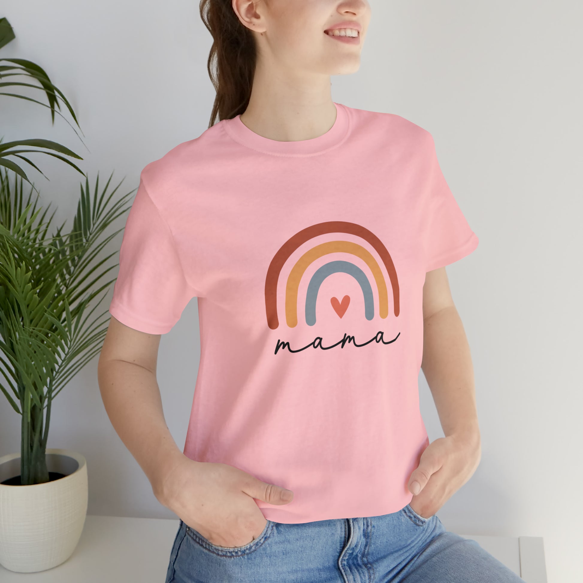 Mama Rainbow Jersey Short Sleeve Tee - Fatch Apparel