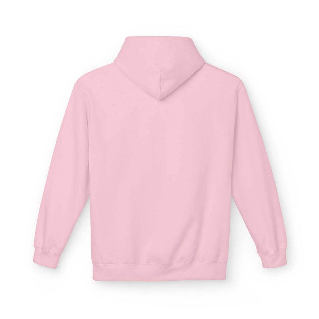 Pink hoodie on a white background