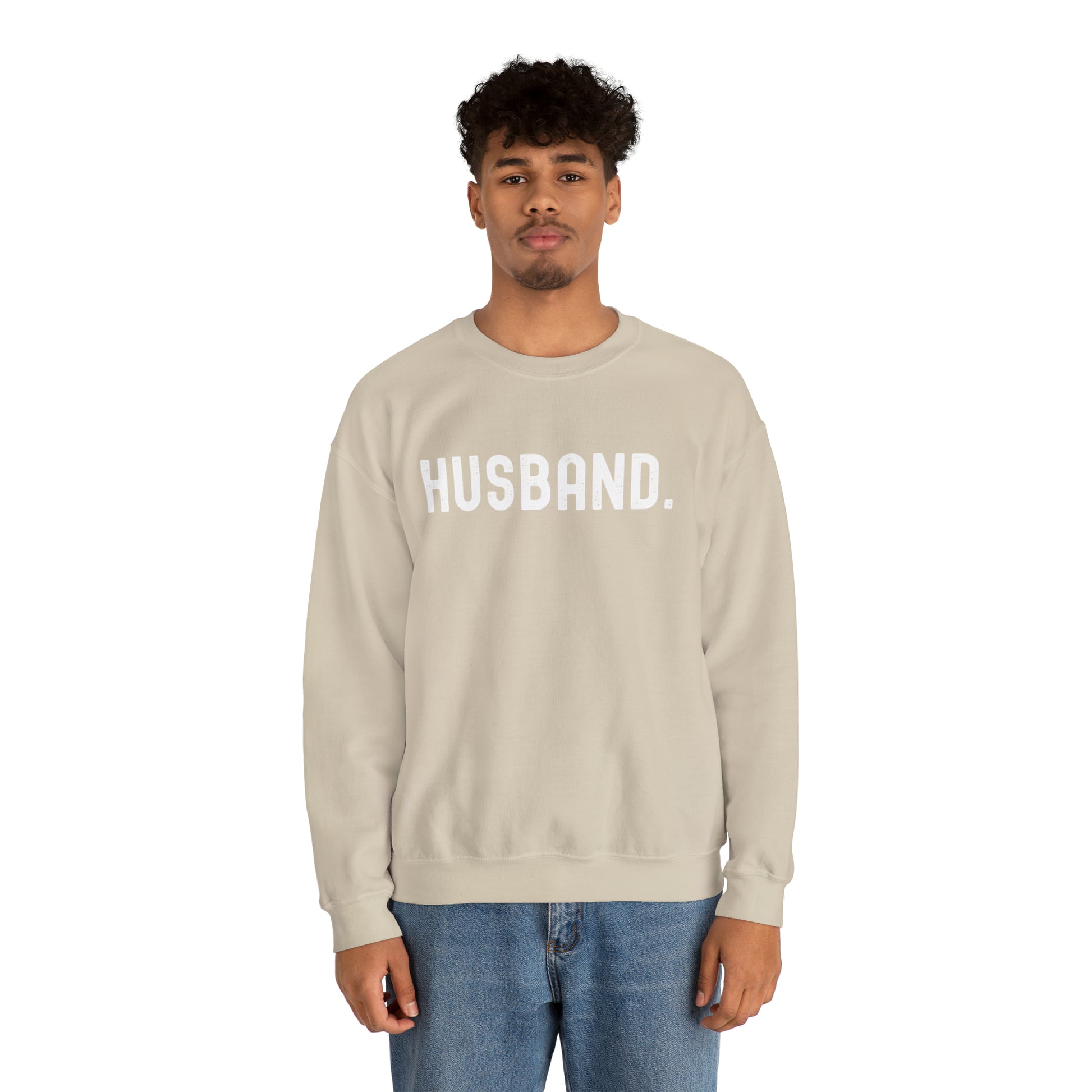 HUSBAND. Heavy Blend™ Crewneck Sweatshirt - Fatch Apparel