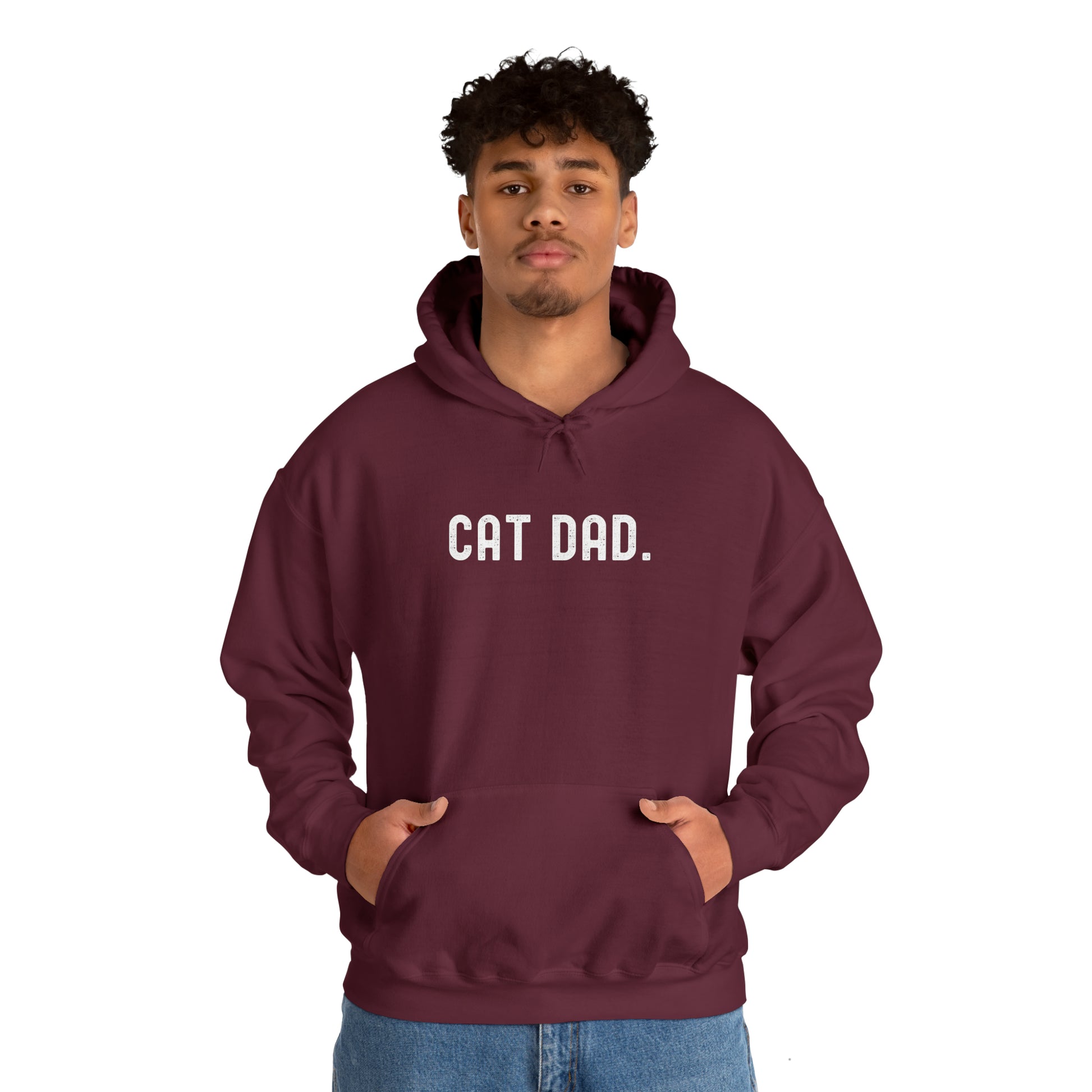 CAT DAD. Heavy Blend™ Hooded Sweatshirt - Fatch Apparel