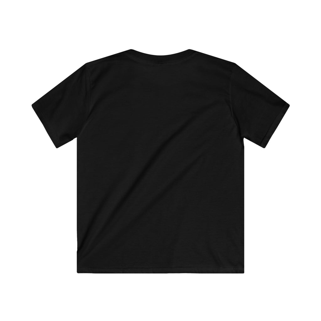 Black t-shirt on a white background