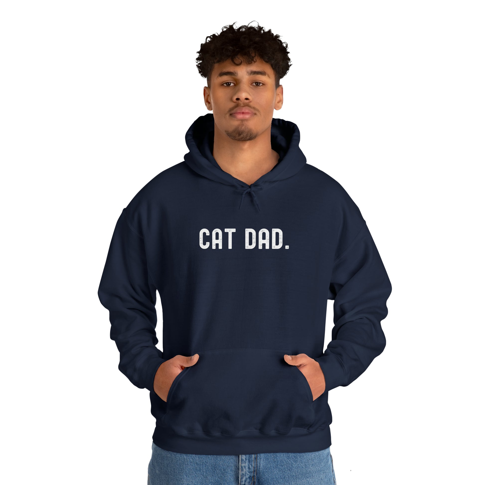 CAT DAD. Heavy Blend™ Hooded Sweatshirt - Fatch Apparel