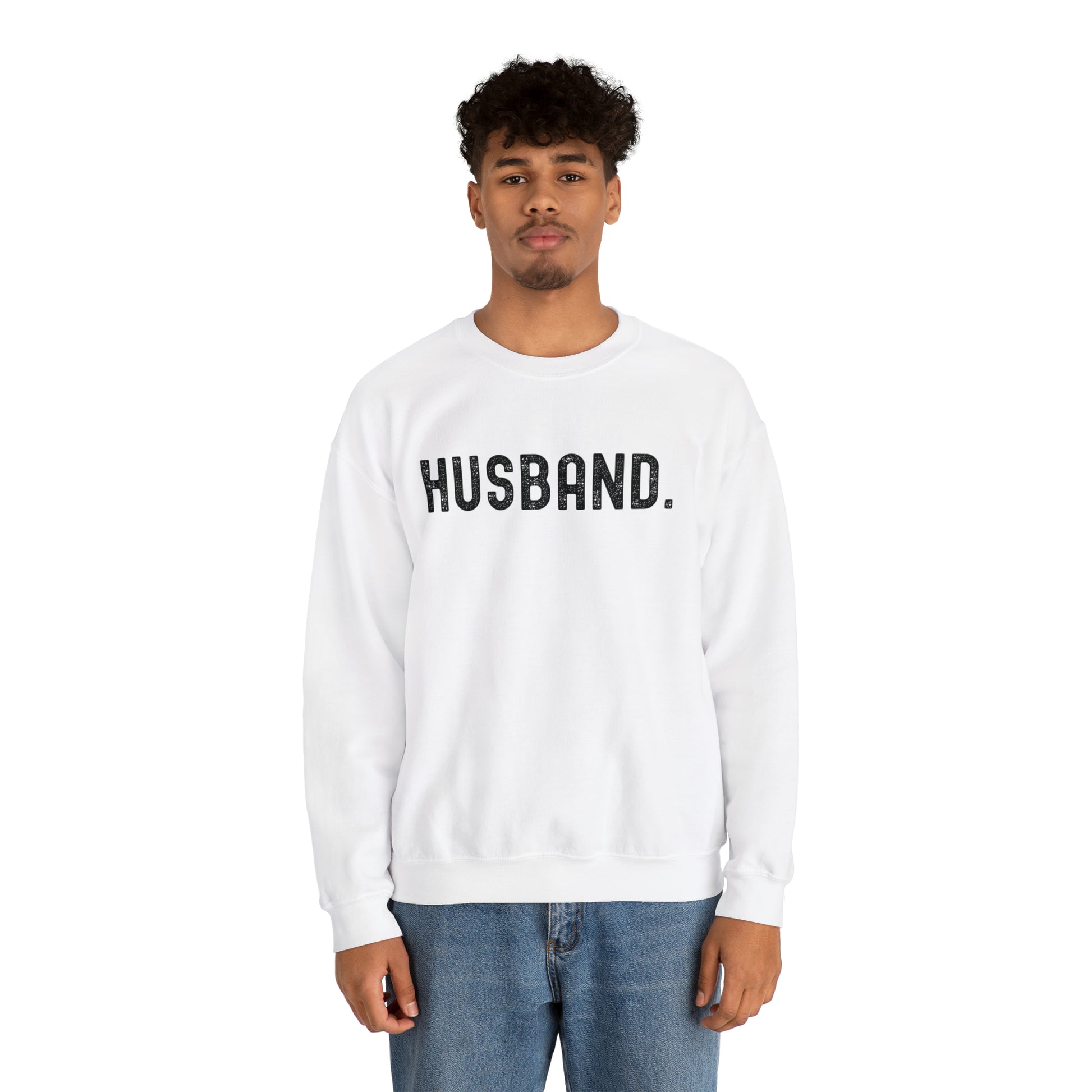 HUSBAND. Heavy Blend™ Crewneck Sweatshirt - Fatch Apparel