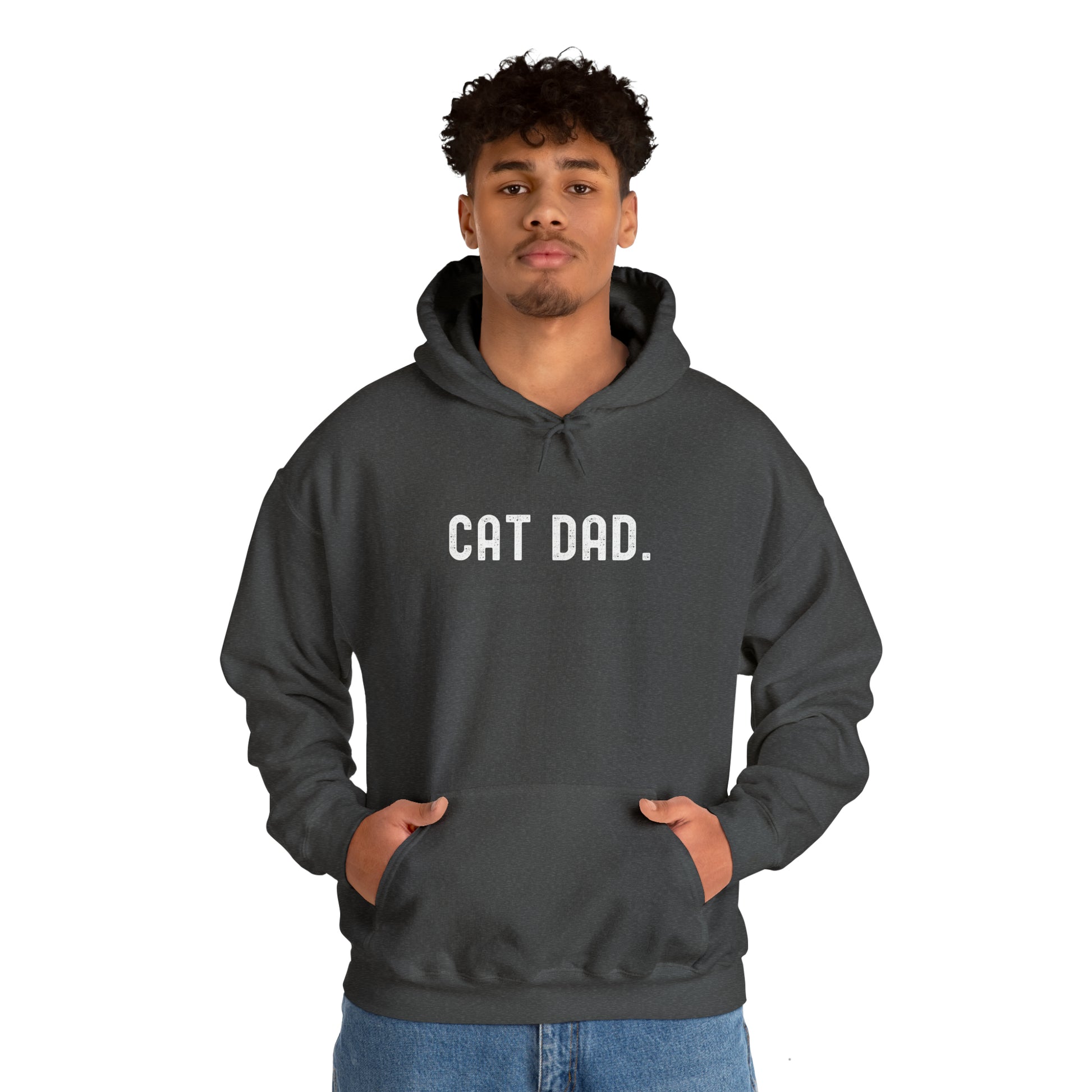 CAT DAD. Heavy Blend™ Hooded Sweatshirt - Fatch Apparel