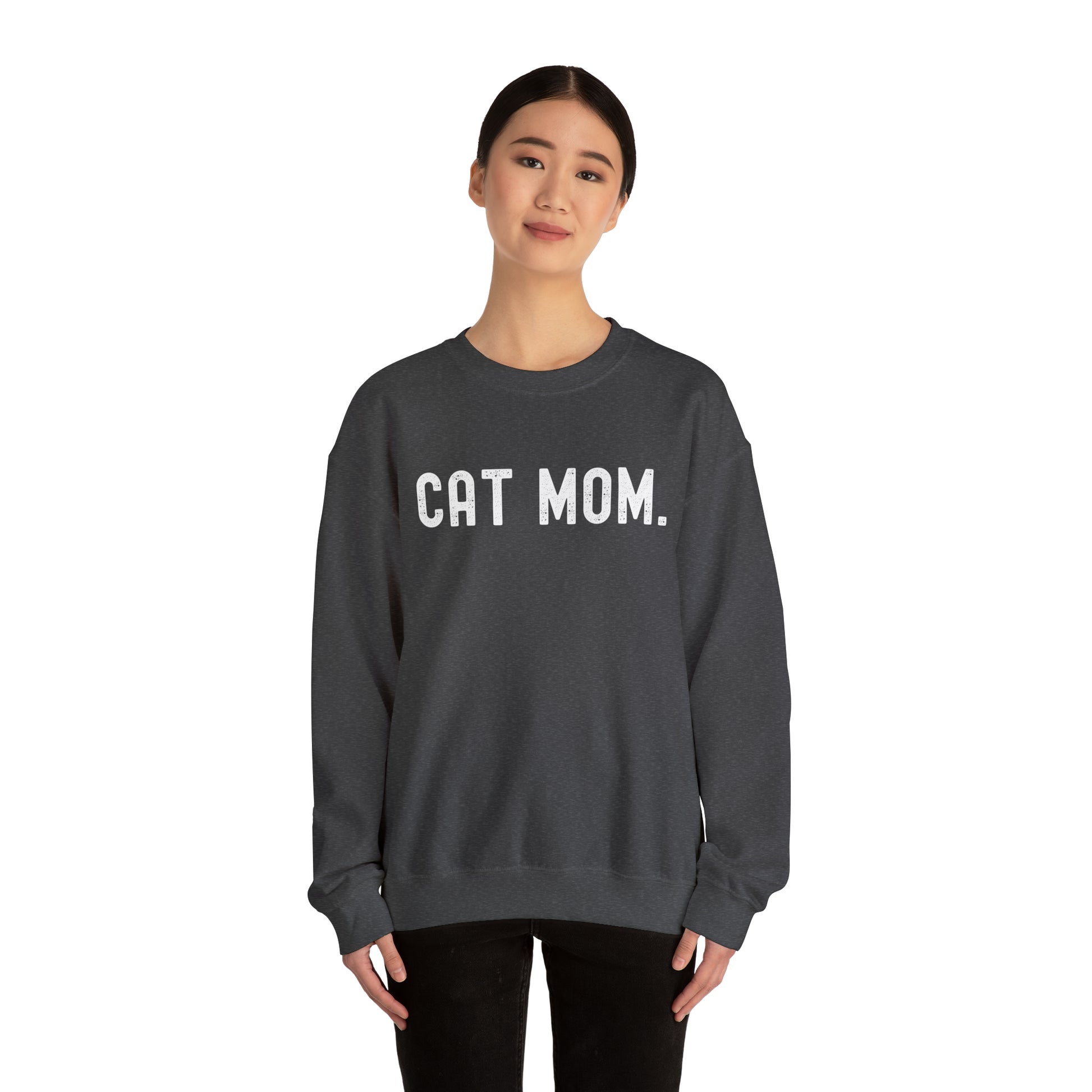 CAT MOM. Heavy Blend™ Crewneck Sweatshirt - Fatch Apparel