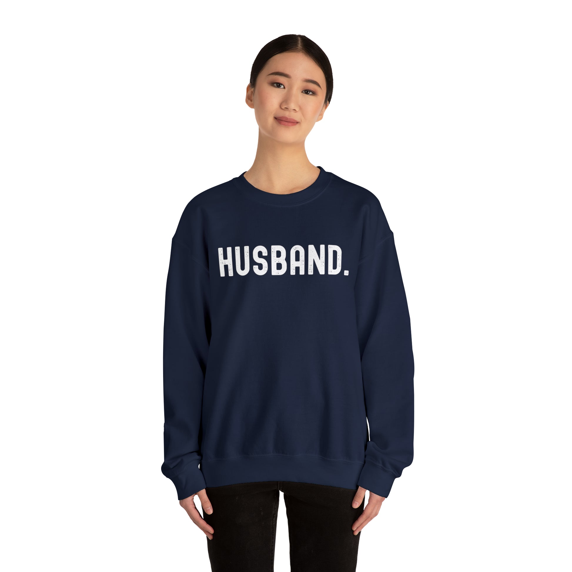 HUSBAND. Heavy Blend™ Crewneck Sweatshirt - Fatch Apparel