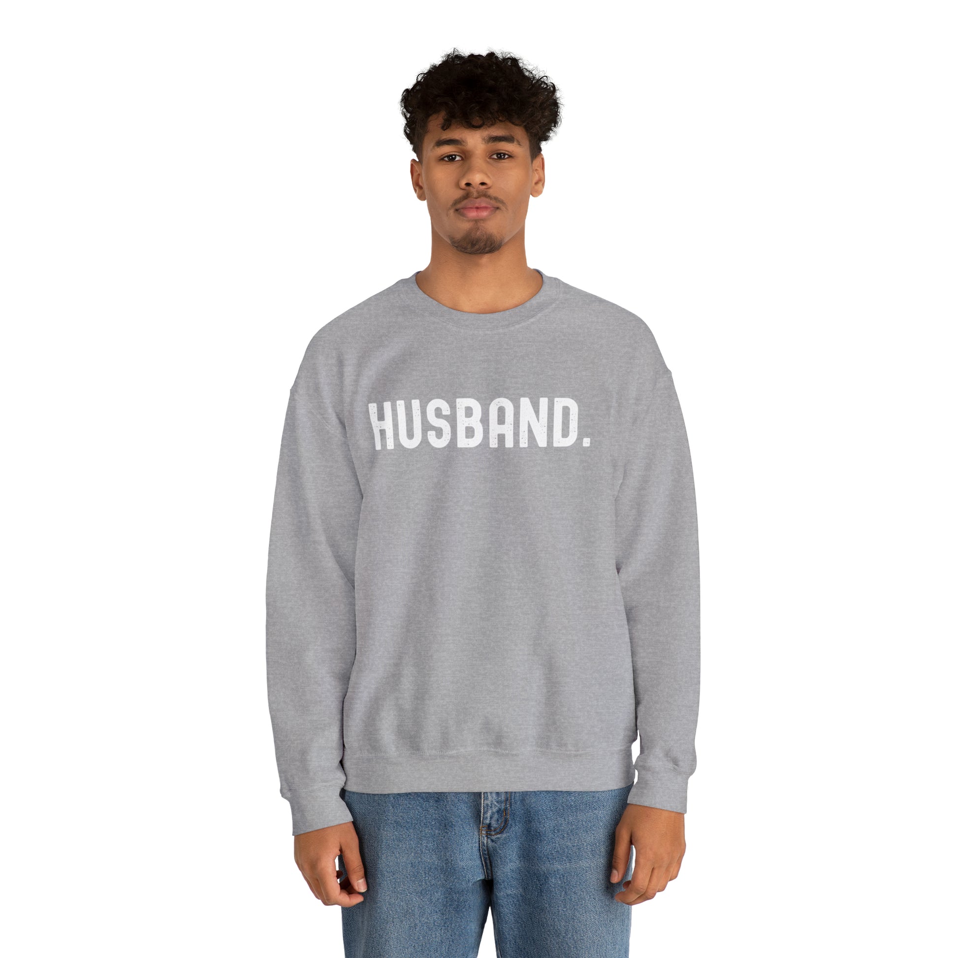 HUSBAND. Heavy Blend™ Crewneck Sweatshirt - Fatch Apparel