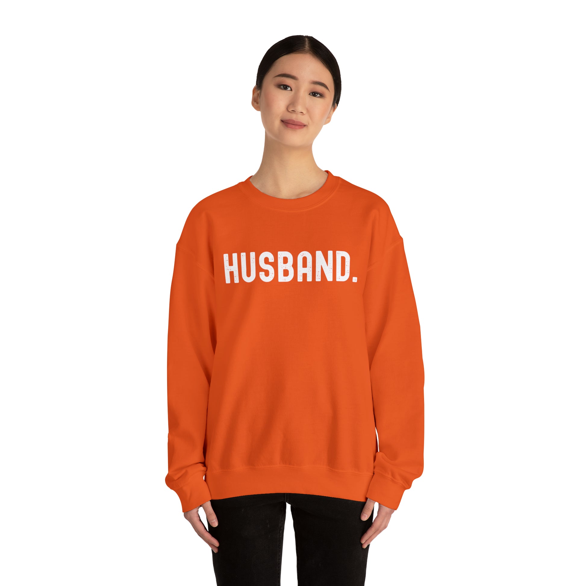 HUSBAND. Heavy Blend™ Crewneck Sweatshirt - Fatch Apparel