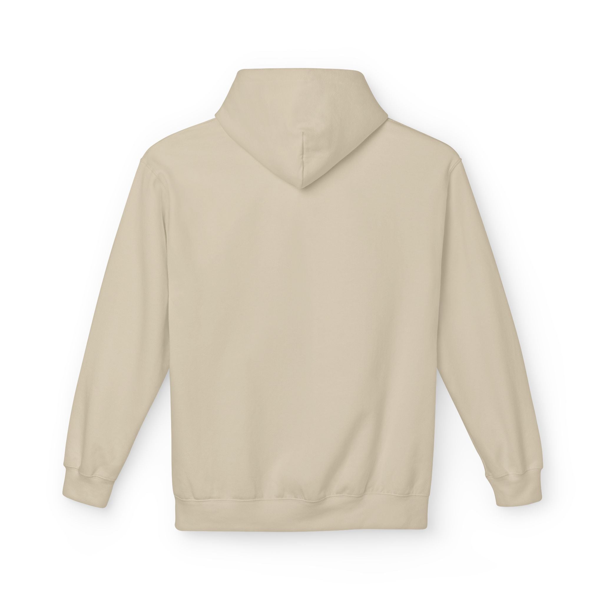 Beige hoodie on a white background