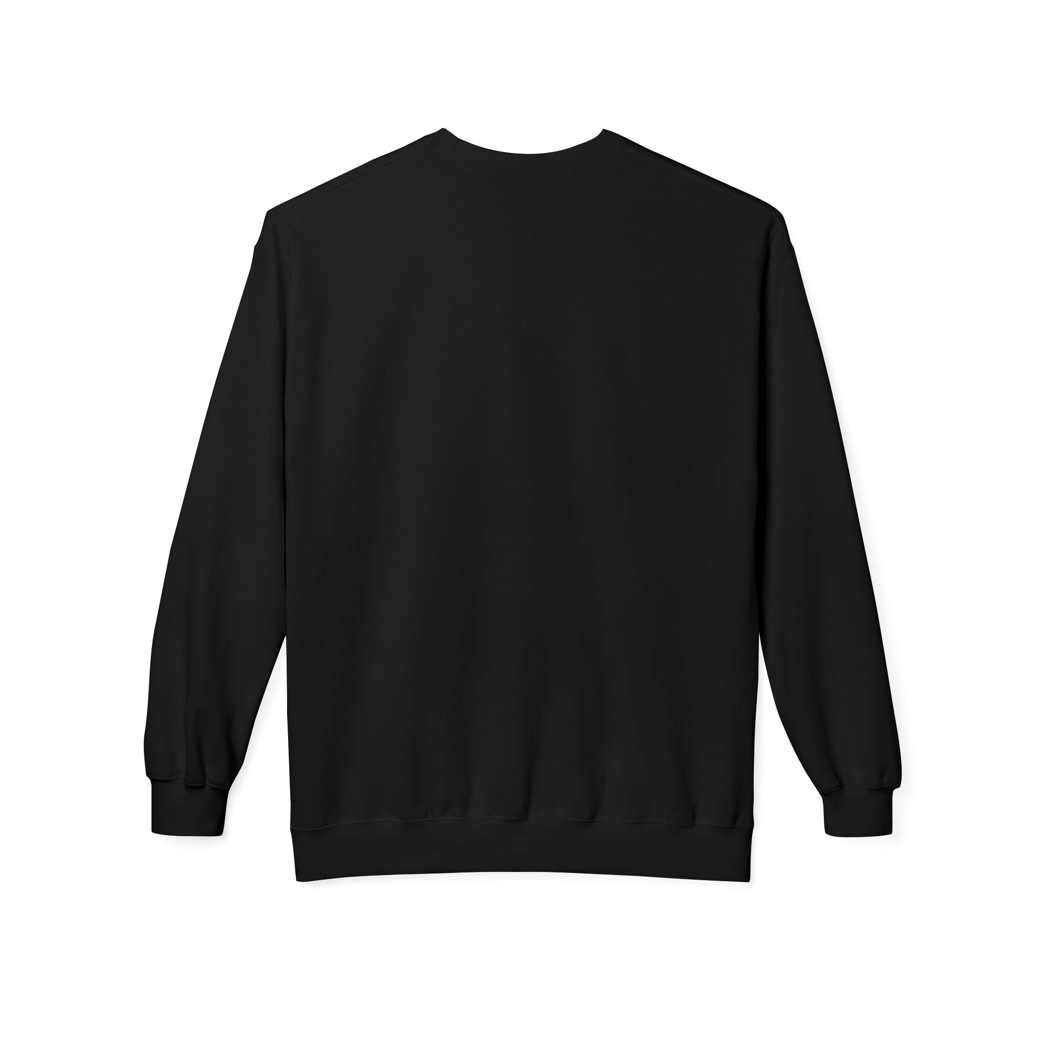 Black sweatshirt on a white background