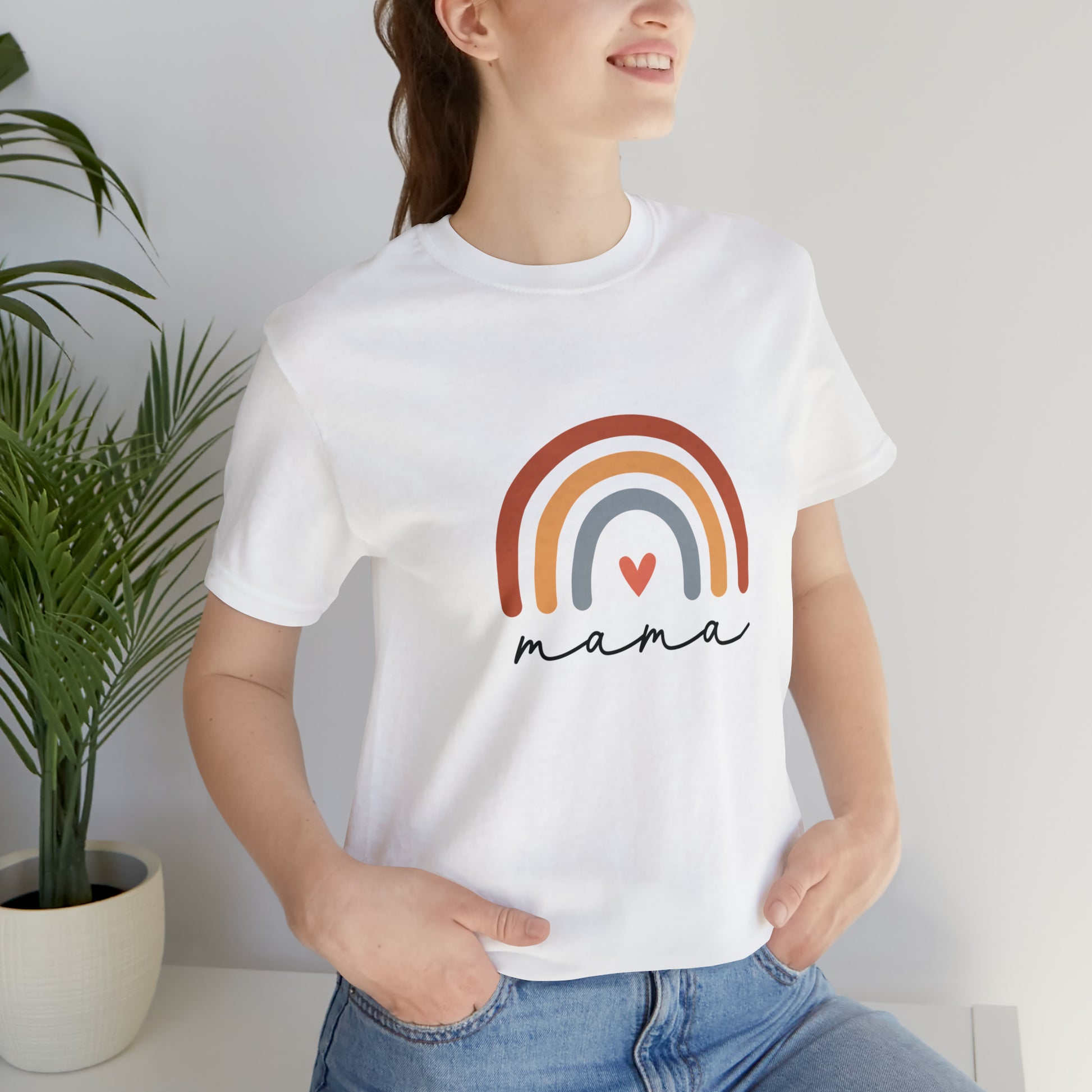 Mama Rainbow Jersey Short Sleeve Tee - Fatch Apparel