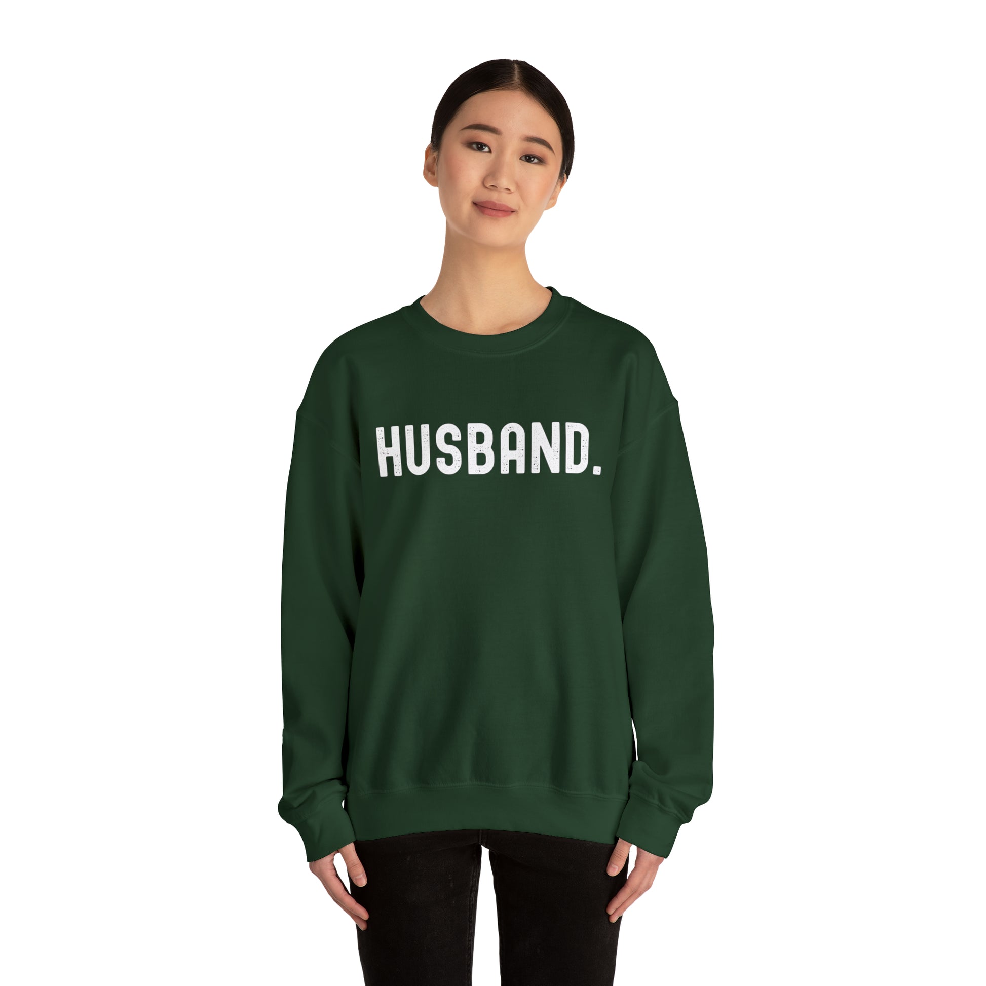 HUSBAND. Heavy Blend™ Crewneck Sweatshirt - Fatch Apparel