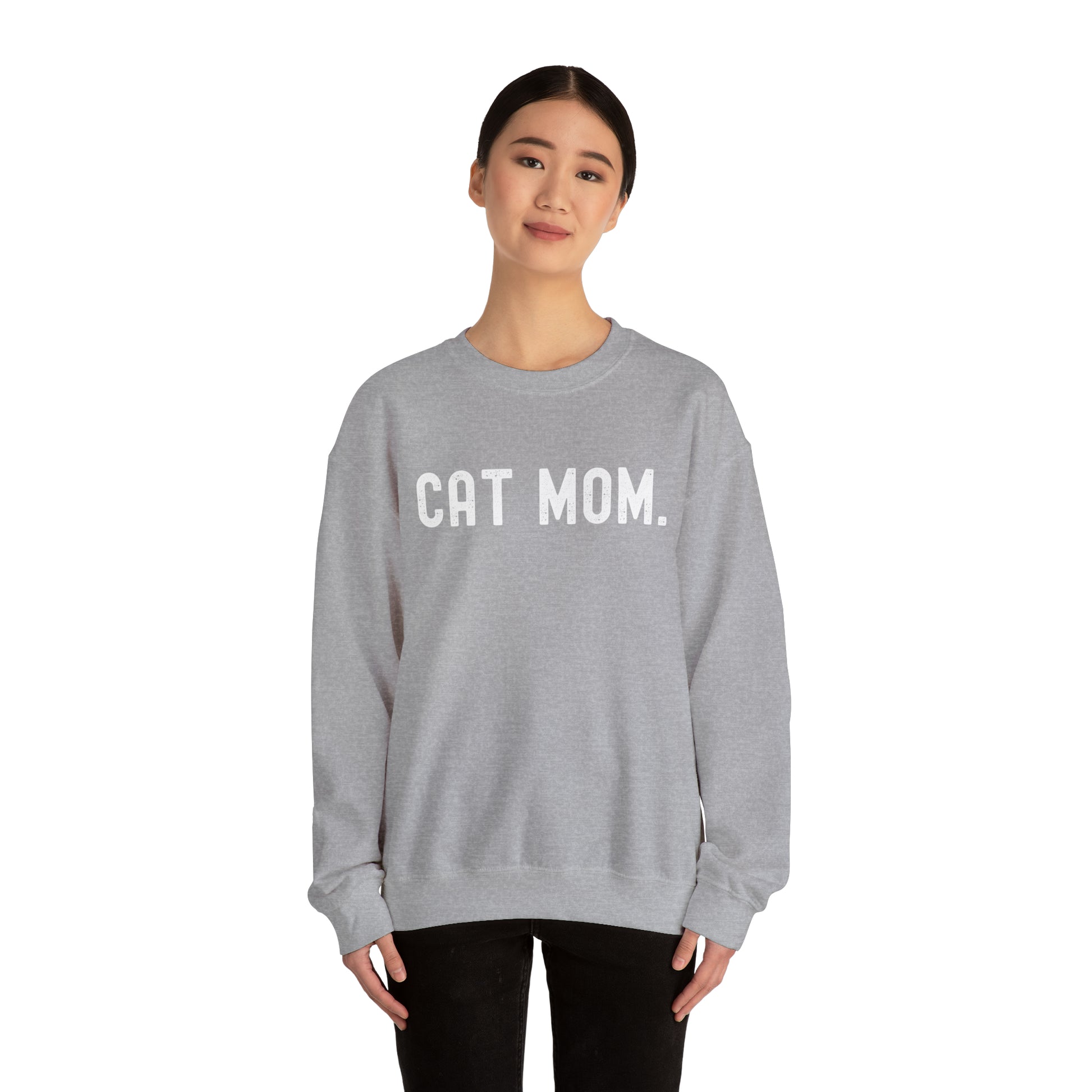 CAT MOM. Heavy Blend™ Crewneck Sweatshirt - Fatch Apparel