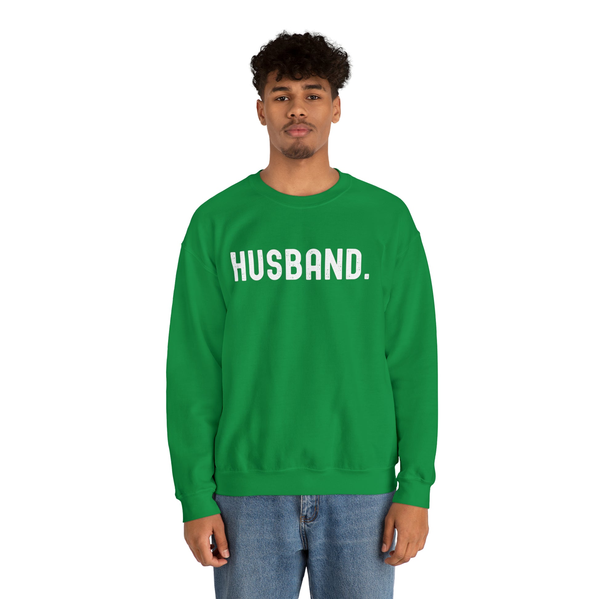 HUSBAND. Heavy Blend™ Crewneck Sweatshirt - Fatch Apparel